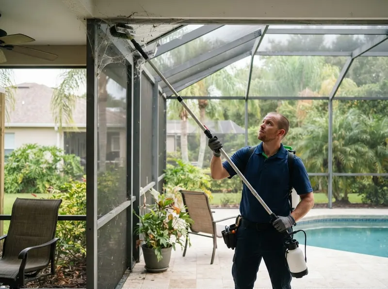 Spider Defense & Lanai Web De-Webbing in Riverview, FL